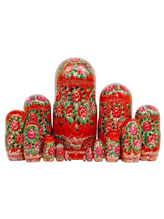 Матрешка Конек-горбунок, 15 мест, 33см (29250)