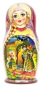 Матрешка кировская "Царь Салтан", 10 мест, 25см