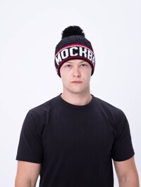 Шапка с помпоном "Москва", черная